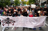 Some Indigenous Peoples Day events strike conciliatory tone amid Trump’s focus on Columbus