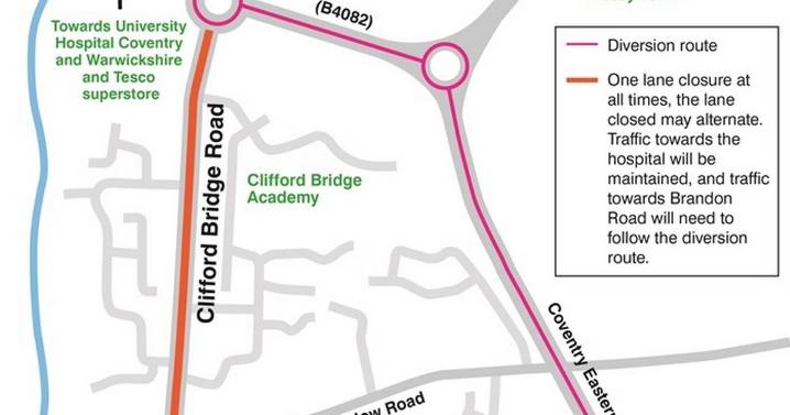 'Disruption' warning as bus services hit by works on Coventry's Clifford Bridge Road