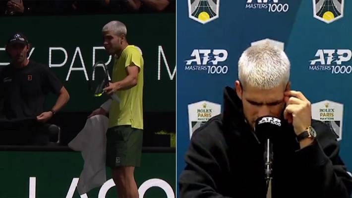 La fuerte queja de Carlos Alcaraz que se viraliza tras perder en su debut en el Masters de París y su dura autocrítica El español perdió con Cameron Norrie.
