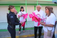 Participa Policía Municipal en jornada contra el cáncer