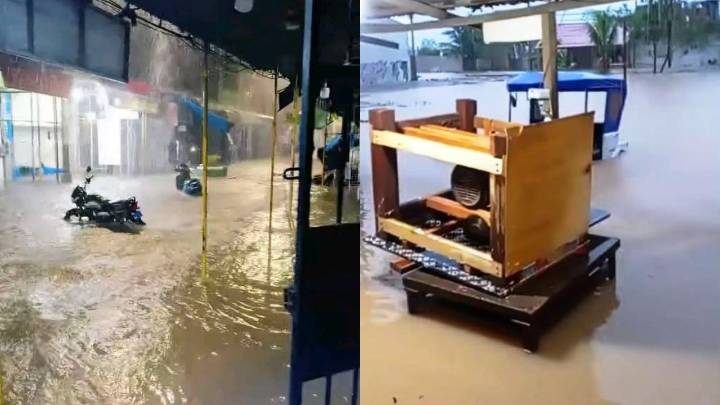 Lluvia torrencial inunda Pucallpa y deja varios comercios afectados