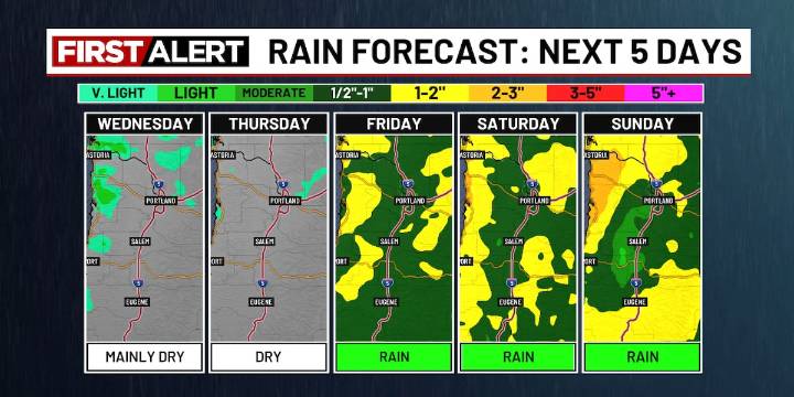 First Alert: Widespread rain, gusty wind Friday + Saturday