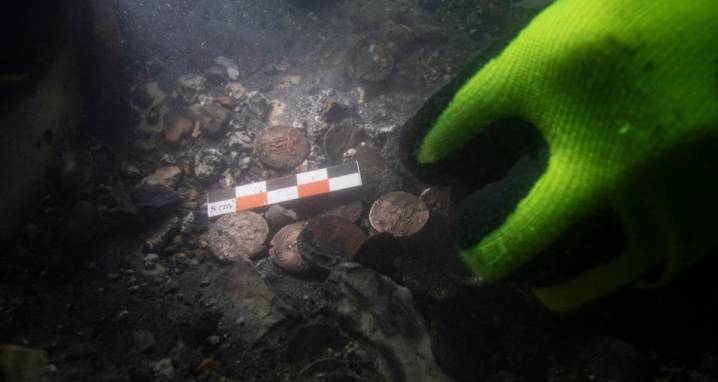 Hundreds Of Roman-Era Coins Found In The Rhône River