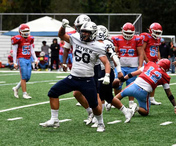 Skyview finally gets a home game, beating Chief Sealth 41