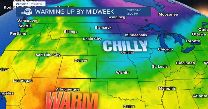 Cool start to the week in Colorado, but a warm