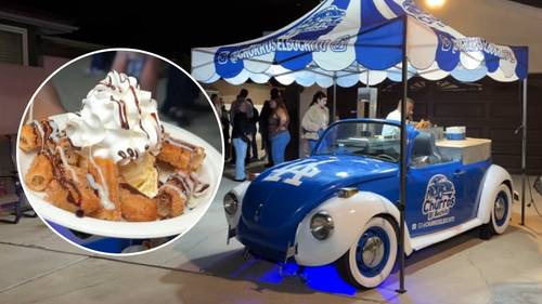 Dodger-themed 'churro mobile,' Churros El Bochito, brings sweet treats to fans across Los Angeles