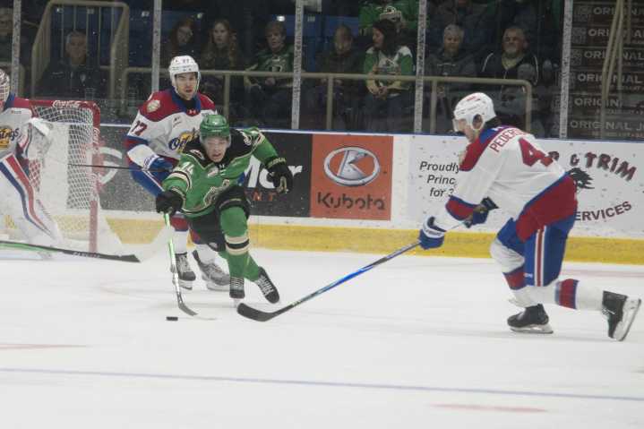 Raiders lose in overtime to Central Division leading Oil Kings