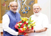 VP Radhakrishnan welcomes PM Modi for Diwali greetings