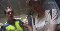 He got on a rush hour train with a large suitcase, and what was inside caused chaos