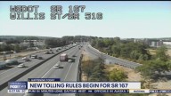 New tolling rules begin for SR 167