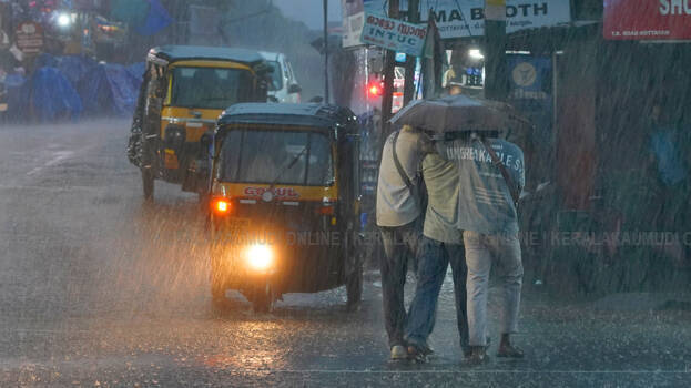 Kerala to receive rain accompanied by thunder and lightning; rain alert issued in five districts