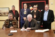 Walz signs tribal-state cannabis compact with Leech Lake Band
