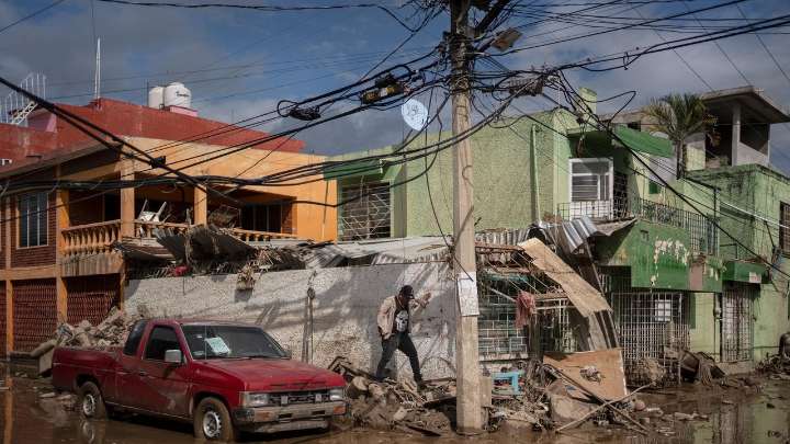 Landslides and flooding cut off 300 communities in Mexico with dozens dead and missing