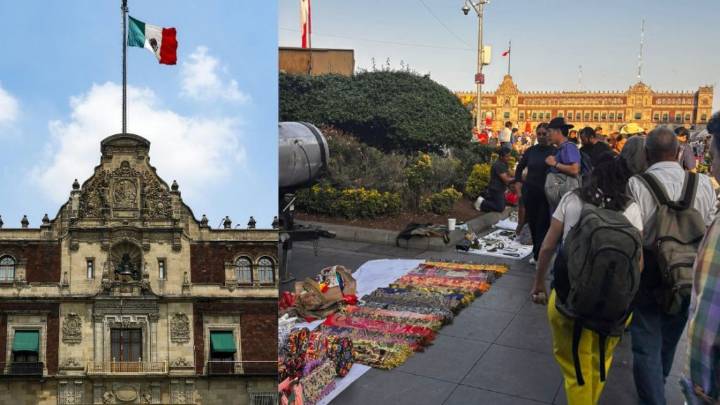 Invaden ambulantes el Zócalo de la CDMX previo al día de Muertos