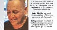 Se busca a Juan Carlos Serrano Ordaz de 46 años