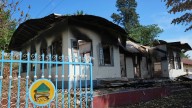 A Myanmar town lies in shambles as both sides in civil war vie for control