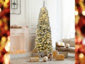Grab gorgeous 6 feet pre-lit snow flocked Christmas tree for $64 at Walmart — holiday deals like this go fast!