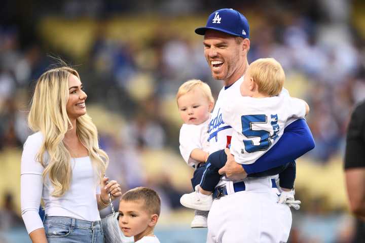 Freddie Freeman's Wife Chelsea Celebrates Dodgers' World Series Game 2 Win