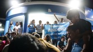 Alegría justicialista tras la victoria de Andino con Fuerza Patria