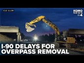 I-90 westbound lanes face delays near Cle Elum after overpass removal and ongoing repairs