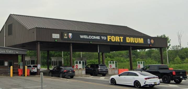 Firefighters can’t reach a brush fire on Fort Drum artillery range because of unexploded bombs