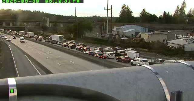 Collision causes delays on I-90 westbound near Maple Street On