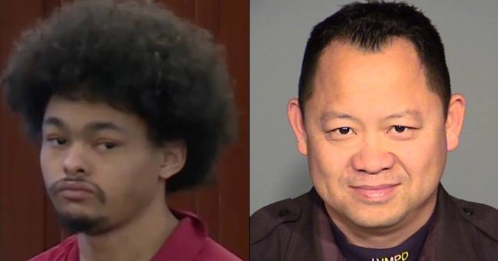 Man accused of killing Las Vegas police officer found competent for trial