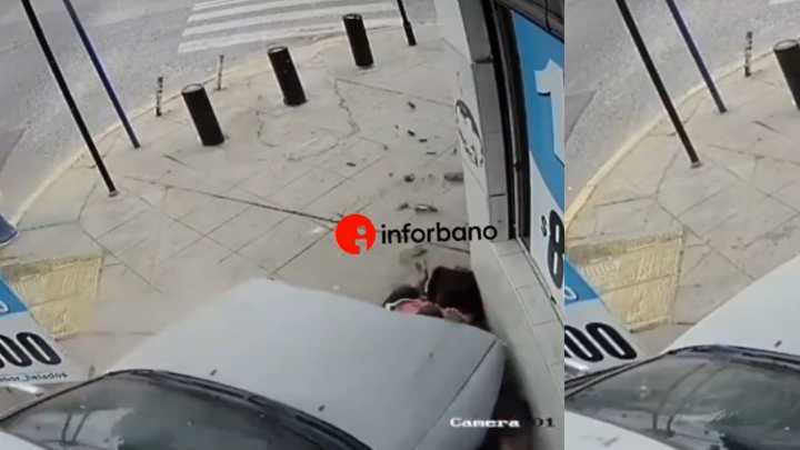 Video | Conductor perdió el control de su auto y arrolló a una madre con sus dos hijos