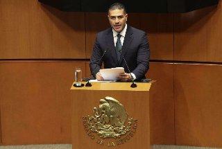 Harfuch defiende en el Senado la estrategia de seguridad y afirma que va por buen camino