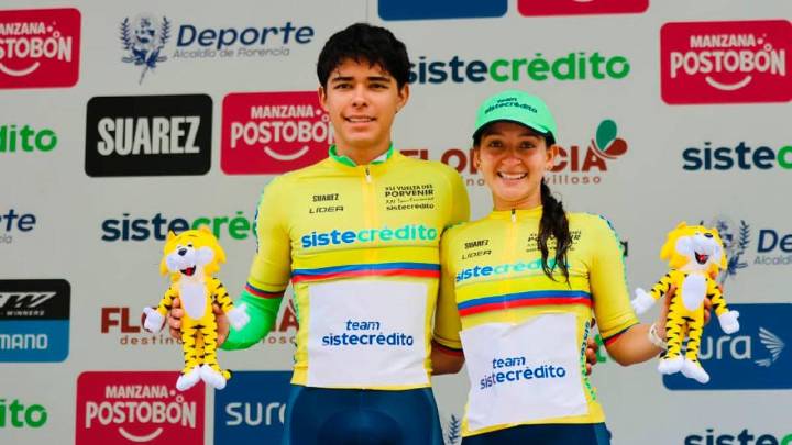 Jerónimo Calderón y Stefanía Herrera imponen su ley en Vuelta del Porvenir y Tour Femenino