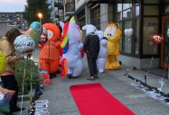 Unicorn bride marries Kenny from South Park at Portland ICE protest