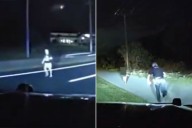 Shocking Video Shows Child ‘Almost’ Run Over on Highway Before Cop Intervenes