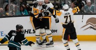 Crosby and Malkin each have goal and assist, Jarry stops 31 shots as Penguins beat Sharks 3