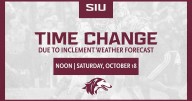 Saturday SIU football game time moved due to chance for severe weather