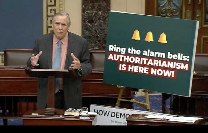 Oregon’s Merkley holds US Senate floor overnight in Trump protest