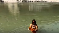Woman In Bikini Takes Holy Dip In River Ganga, Sparks Debate: ‘Aadmi Log Kachha Pehn Kar Nahaye Toh...’