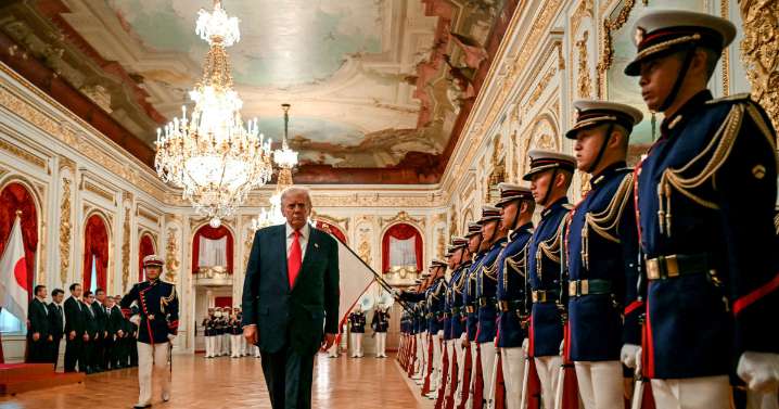Dancers, golf gifts and gold crowns: Trump is feted by Asian allies grappling with his policies