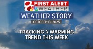 Forecast: Clouds stick around on Monday, sunshine and warmer temps return later this week