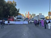 Bloqueo en Periférico Norte cumple 12 horas; exigen la aparición con vida de Kimberly Moya y otros desaparecidos