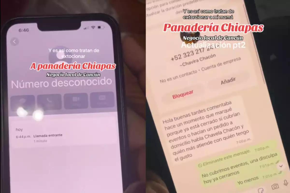 ¿De nuevo? Panadería Chiapas de Cancún expone presunto intento de extorsión: VIDEO
