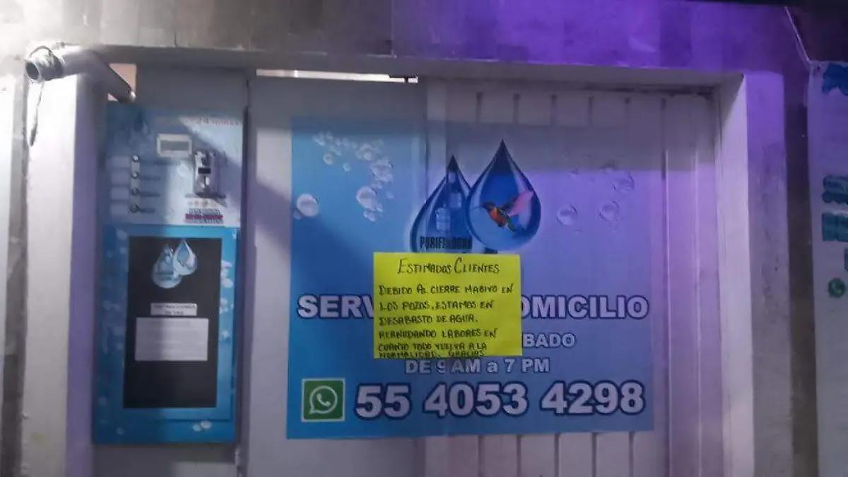 Purificadoras de agua de Neza y Chimalhuacán suspenden operaciones tras clausura de pozos