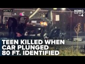 Teen identified who was killed in SODO crash when car plunges 80 feet off overpass