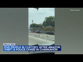 5 in custody after chase on I-80 involving U-Haul truck with stolen Amazon boxes, police say
