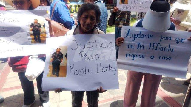 Familiares de Marilú Llantoy denuncian falta de avances en su búsqueda a un mes de su desaparición