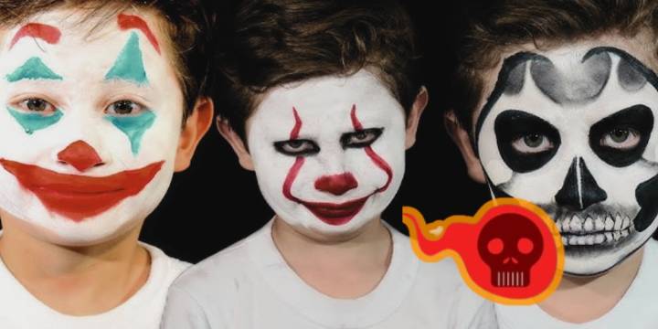 Cuidado con las caritas pintadas en Halloween: Maquillajes peligrosos pueden causar desde esterilidad hasta trastornos cerebrales