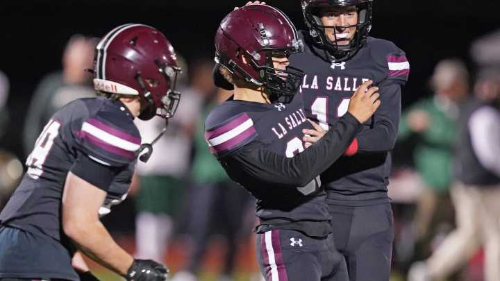 Score from Hendricken vs. La Salle football on Friday October 3 2025