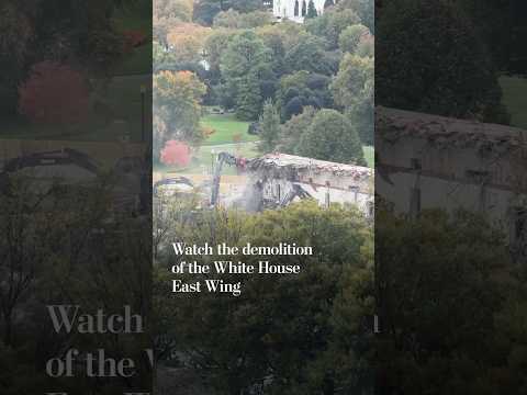 Watch the demolition of the White House East Wing