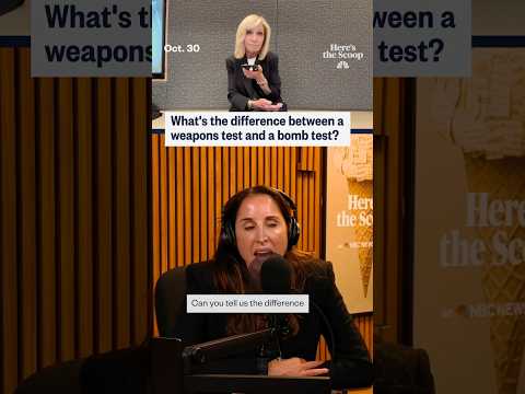 What's the difference between a weapons test and a bomb test?