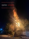 BOMBEROS SOFOCARON LAS LLAMAS DE FUEGO DE UNA PALMERA EN VALLE DE CHALCO