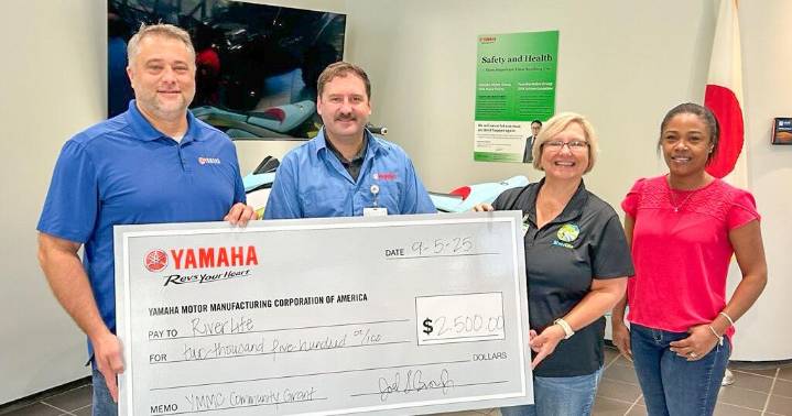 Yamaha awards grant to RiverLife through community program
